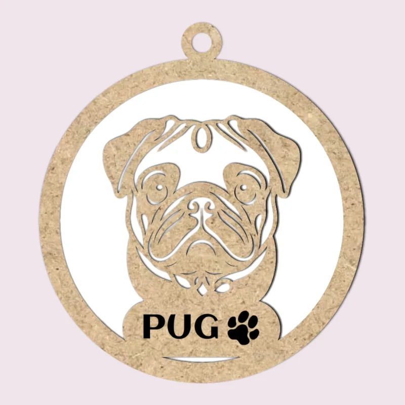 bola navidad pug 2