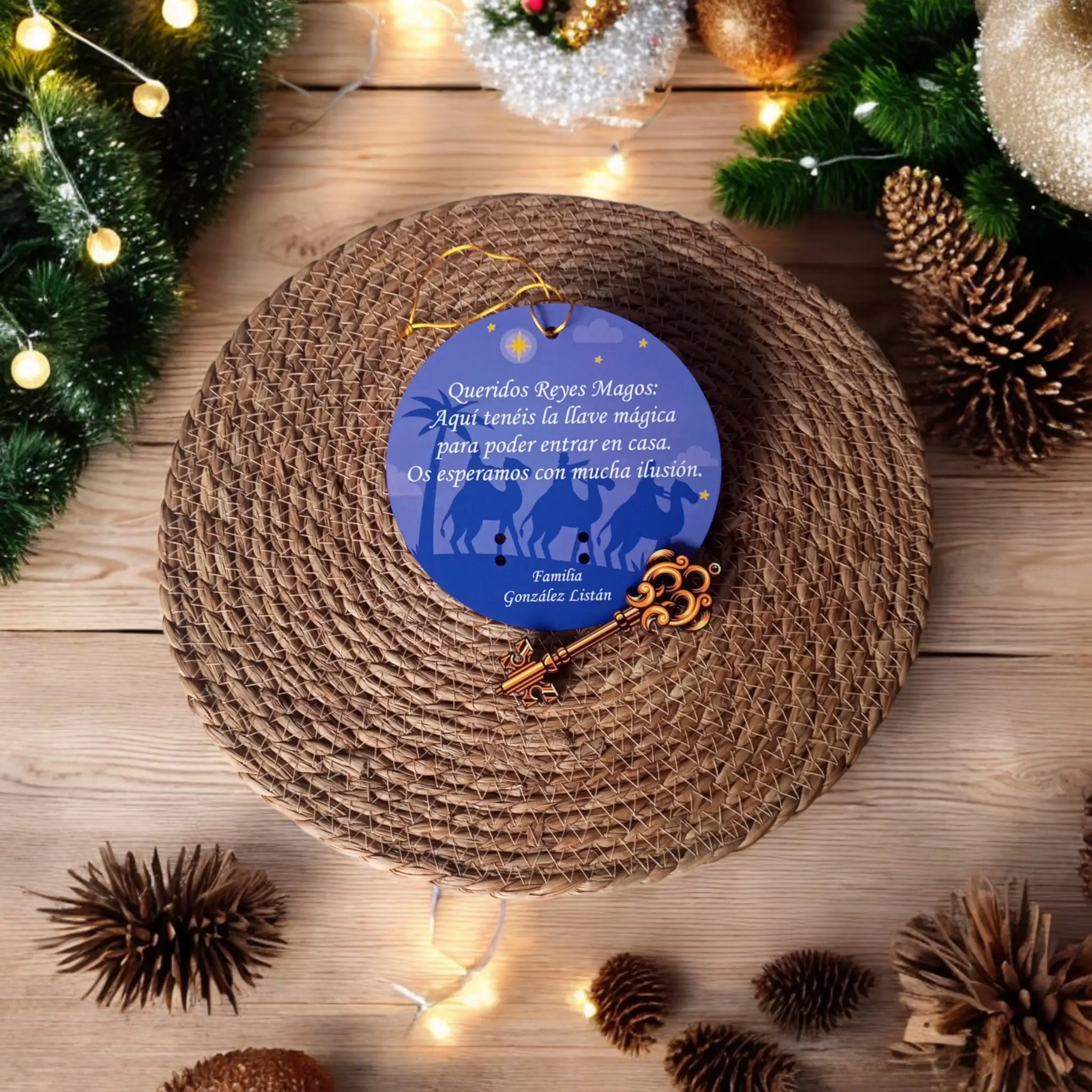 llave magica reyes magos personalizada