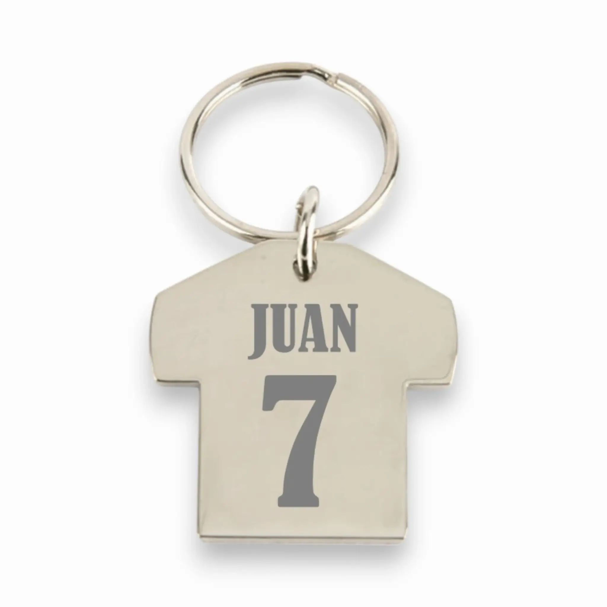 llavero camiseta de futbol trasera